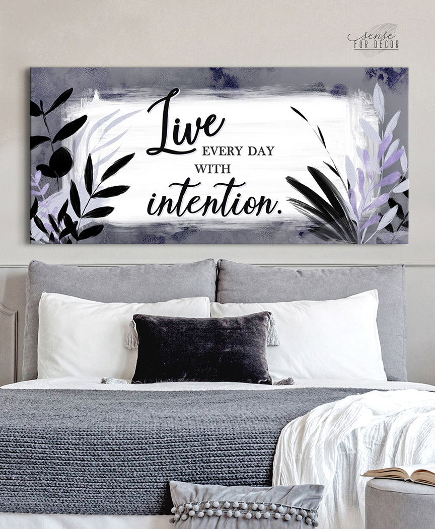 Christian Wall Art - Live Every Day Intentionally (Ready-to-Hang Wood Frame) - Buy 2, Save 20%