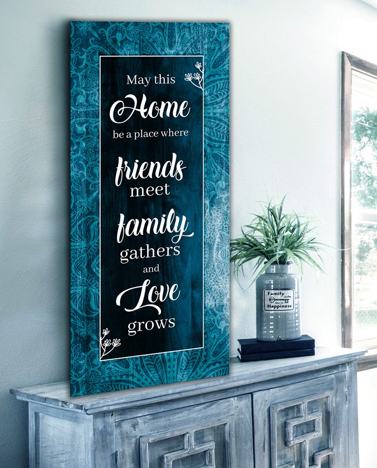 May This Home Be A Place V2 Wood Frame Wall Art - Ready To Hang! Buy 2, Save 20%