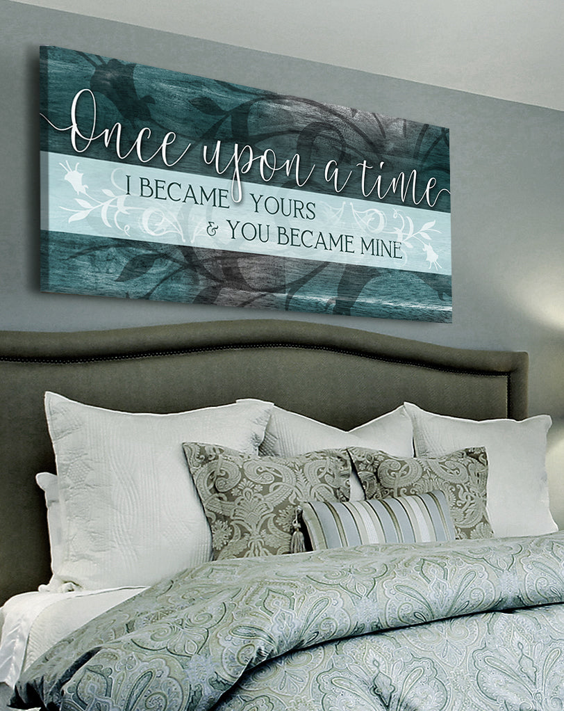 High - quality Wood - framed Couples Wall Art: Once I Became Yours (Ready To Hang)