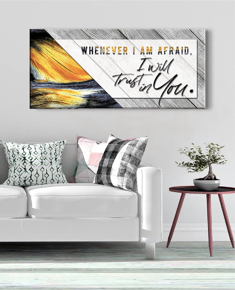 Exclusive Offer! Christian Wall Art - 'I Will Trust in You' with Wood Frame, Ready to Hang