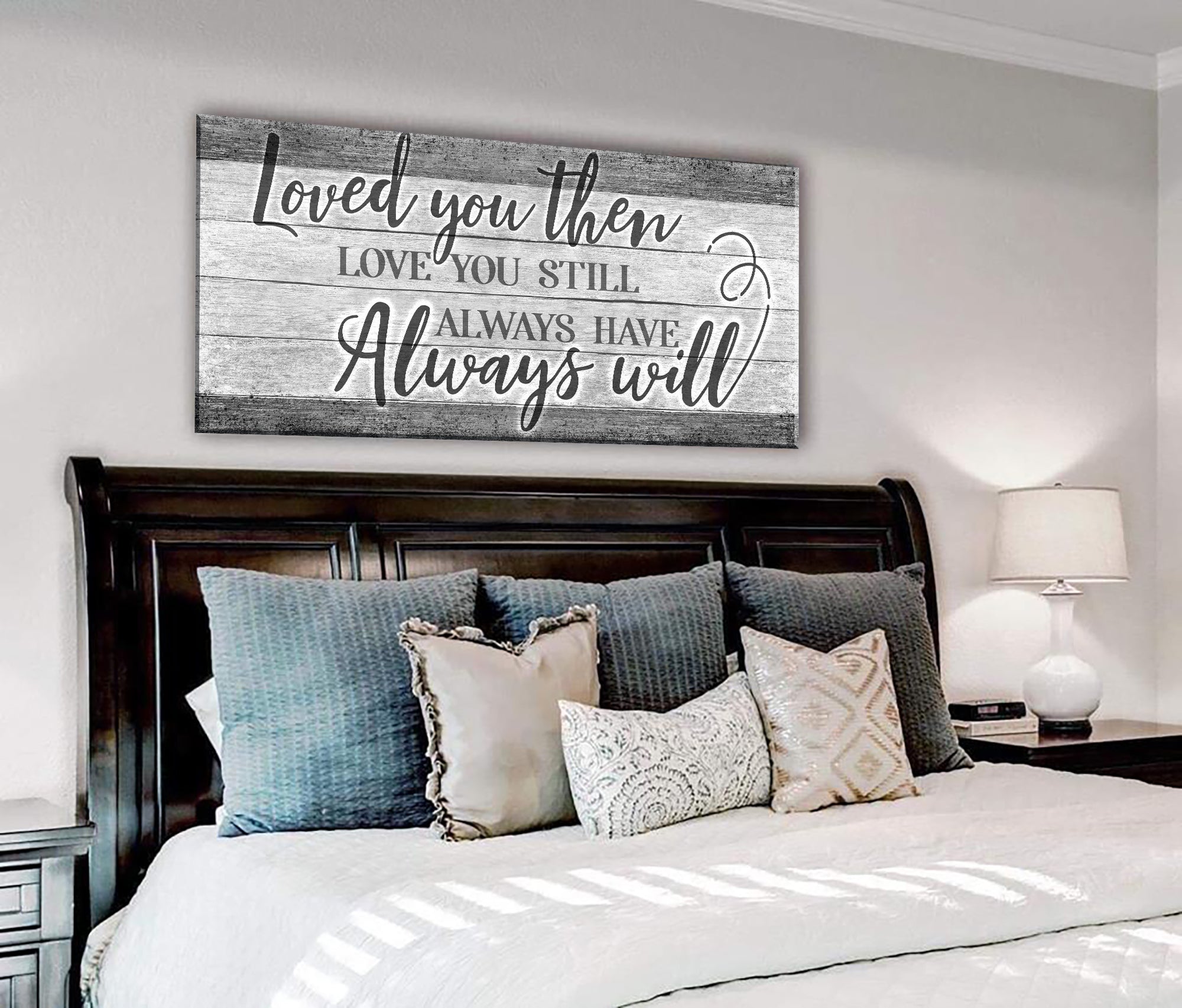 Hot! Couples Wall Art - Loved You Then, Love You Still V7 (Wood Frame, Ready To Hang)