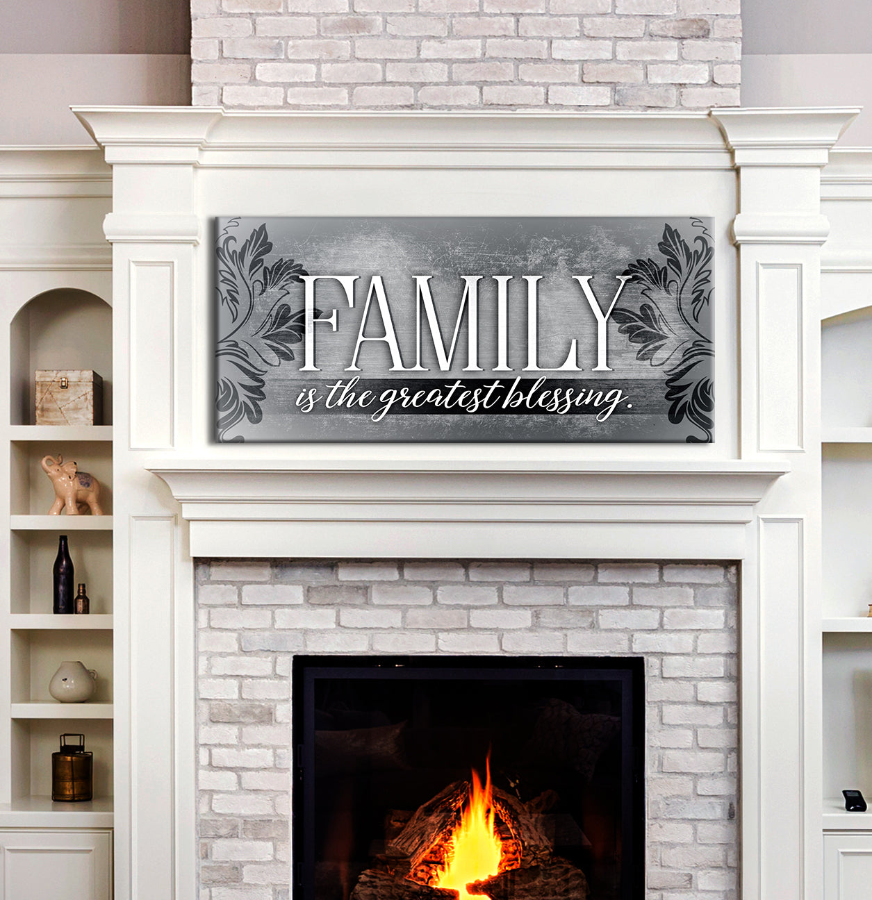 High - Quality Wood - Framed Family Wall Art: Family, Life's Greatest Gift, Ready To Hang
