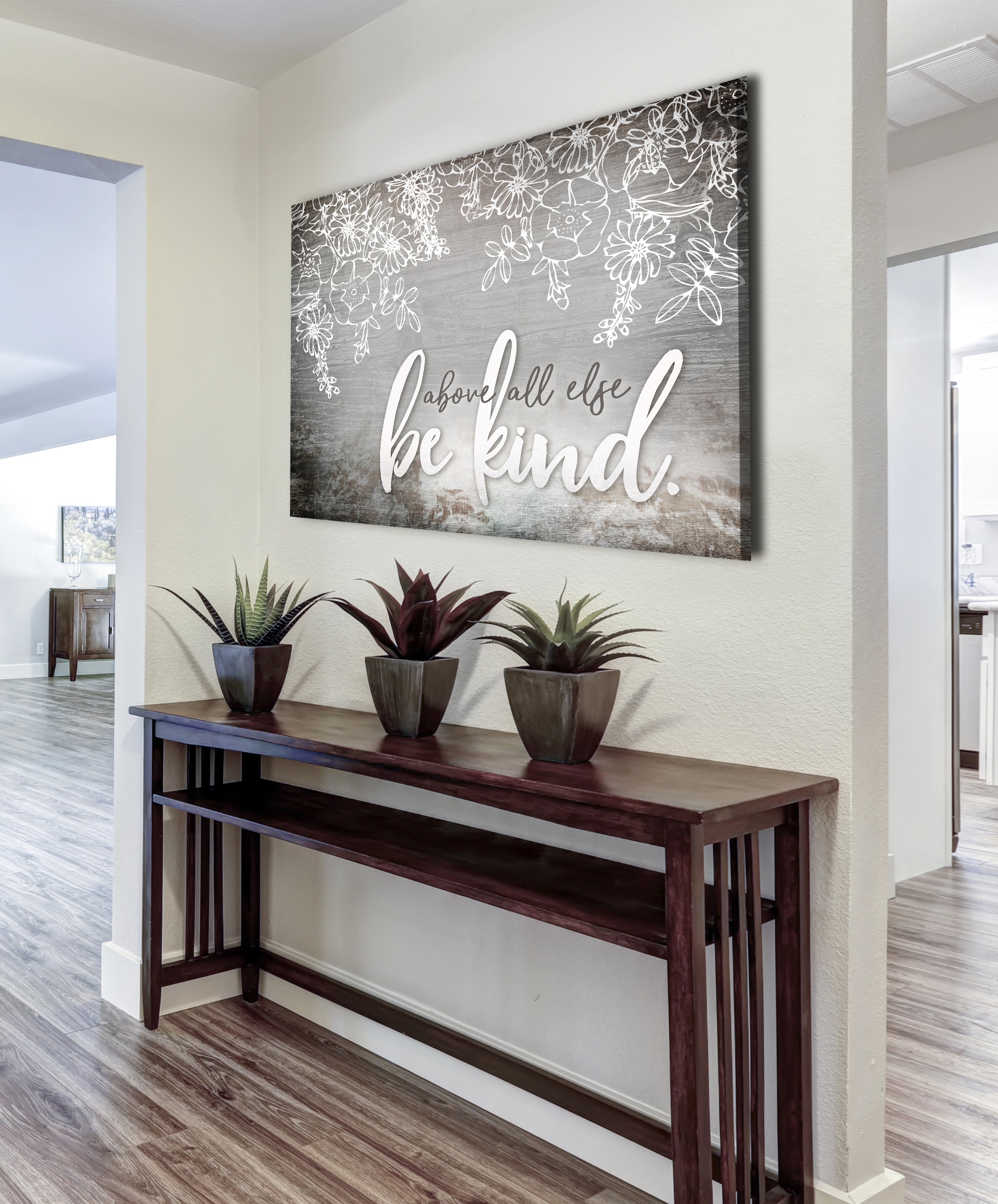Buy 2, Save 20%! Above All Else Be Kind Home Wall Art (Wood Frame, Ready To Hang)