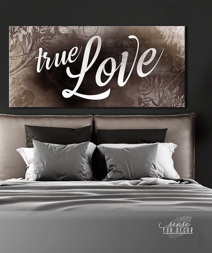 Hot! Couples Wall Art - True Love (Wood Frame, Ready To Hang)