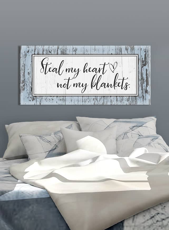 Steal Bedroom Wall Art Blanket: 2 Sizes, Wood Frame Ready to Hang - Buy 2 Get 20% Off!
