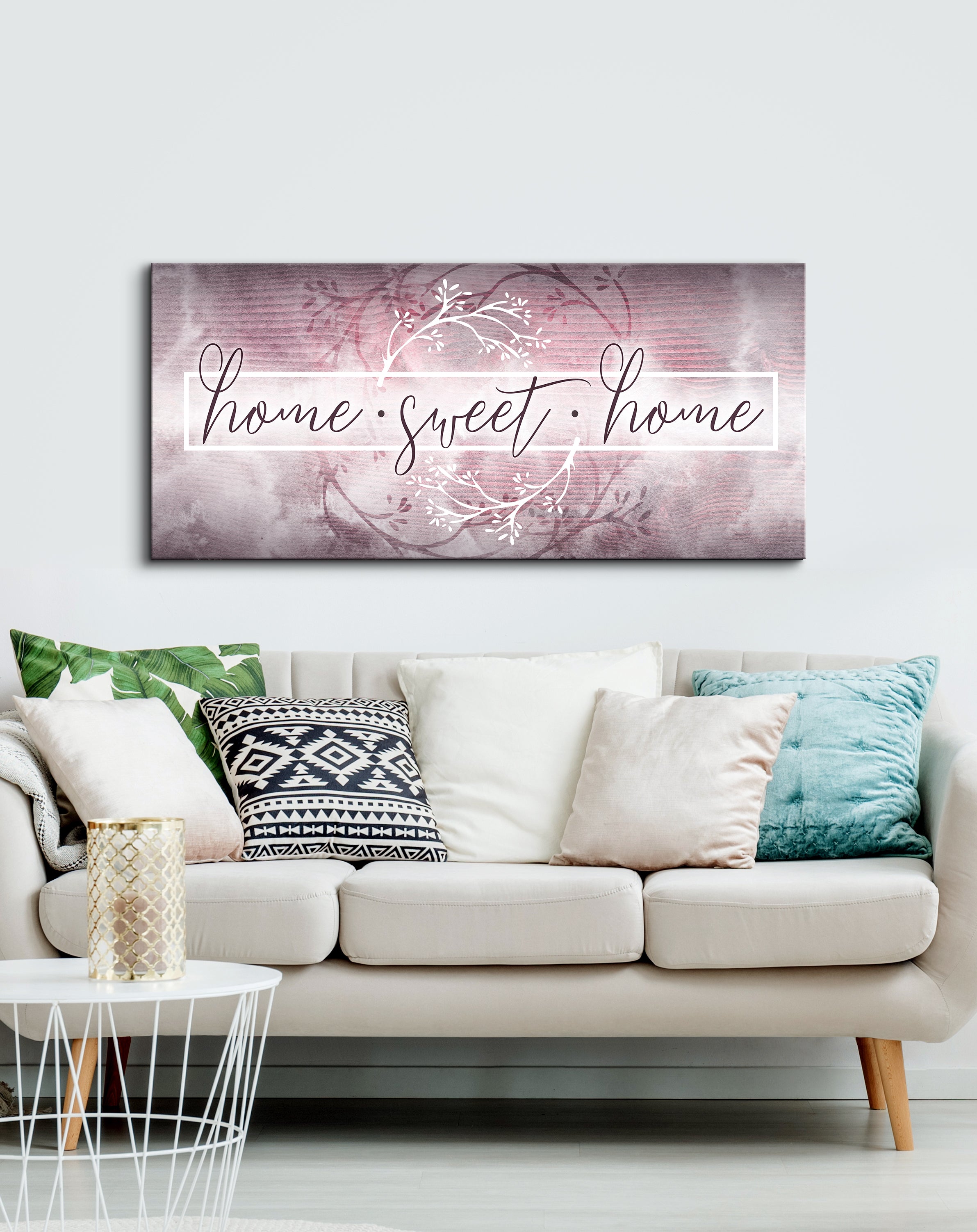 High - quality Wood - framed Home Sweet Home V2 Wall Art, Ready To Hang