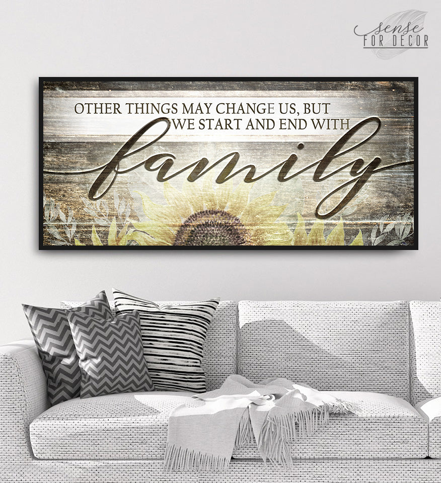 High - quality Family Wall Art: Family Remains Our Beginning and End