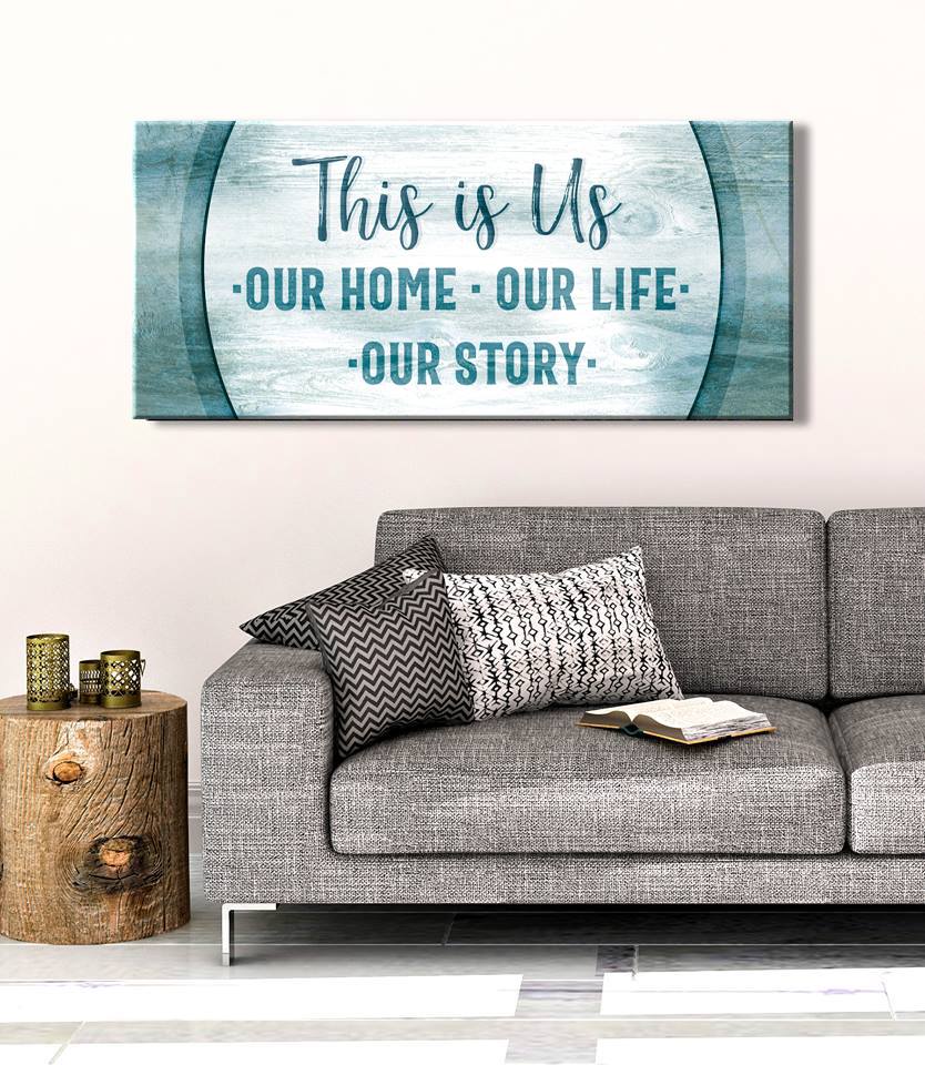 Hot! Ready - To - Hang Wood - Framed Home Wall Art: This Is Us, Our Home, Our Life, Our Story