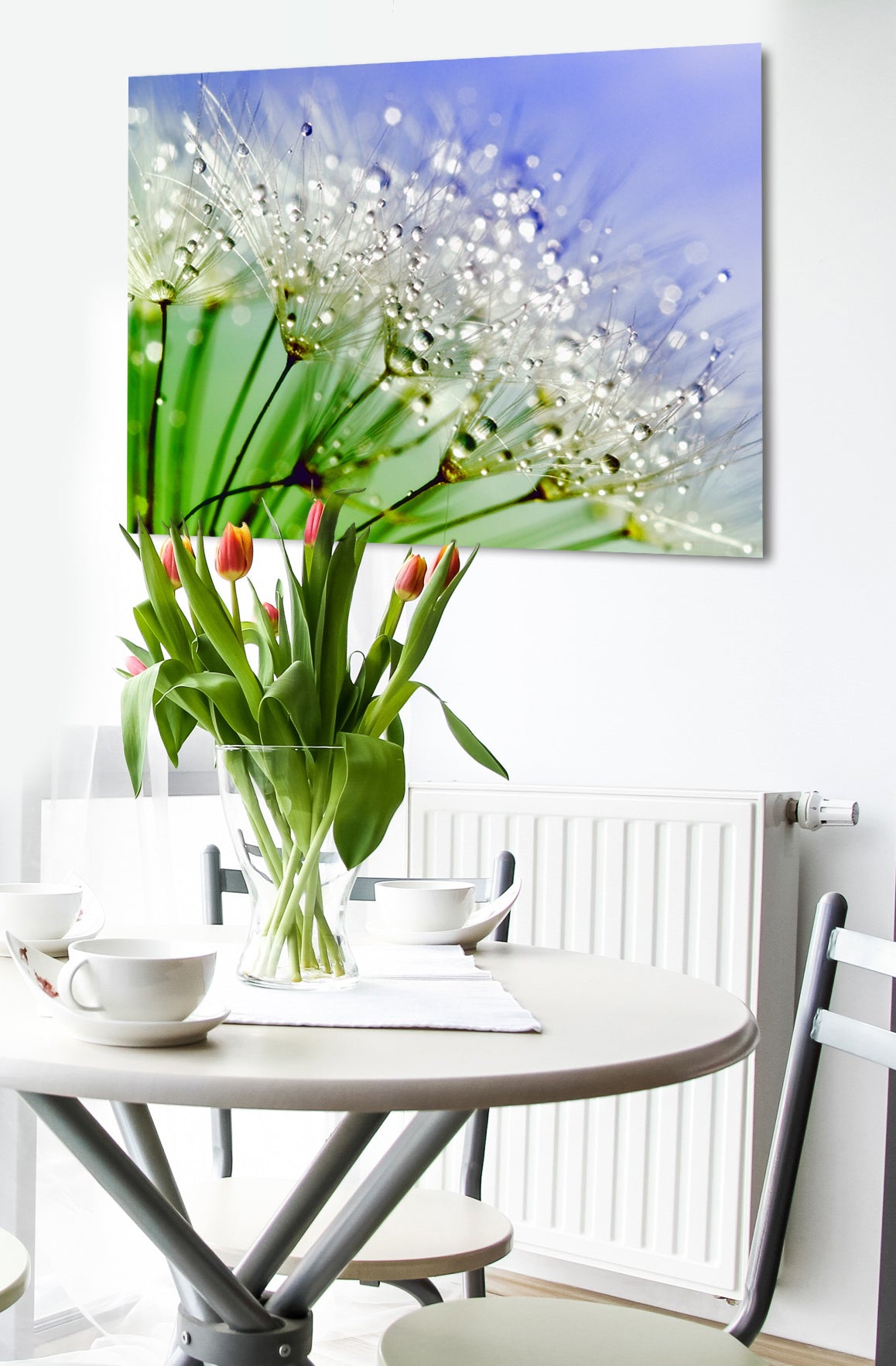 Hot Deal! High - Quality Wood - Framed Ready - to - Hang Beautiful Blurred Close - up Dandelion Nature Wall Art