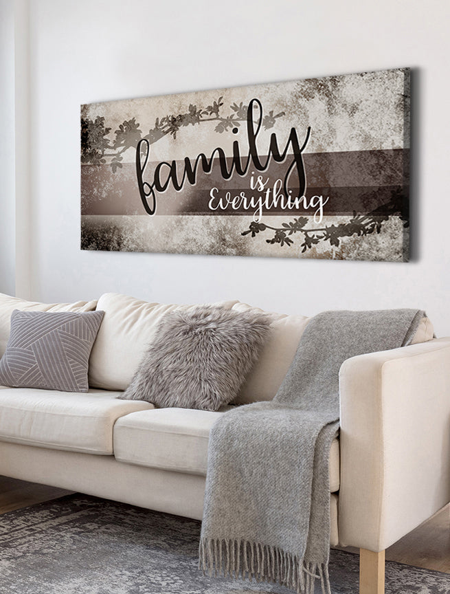 Exclusive Family Wall Art - 'Family Is Everything V3' with Wood Frame, Ready to Hang! Buy 2 Save 20%