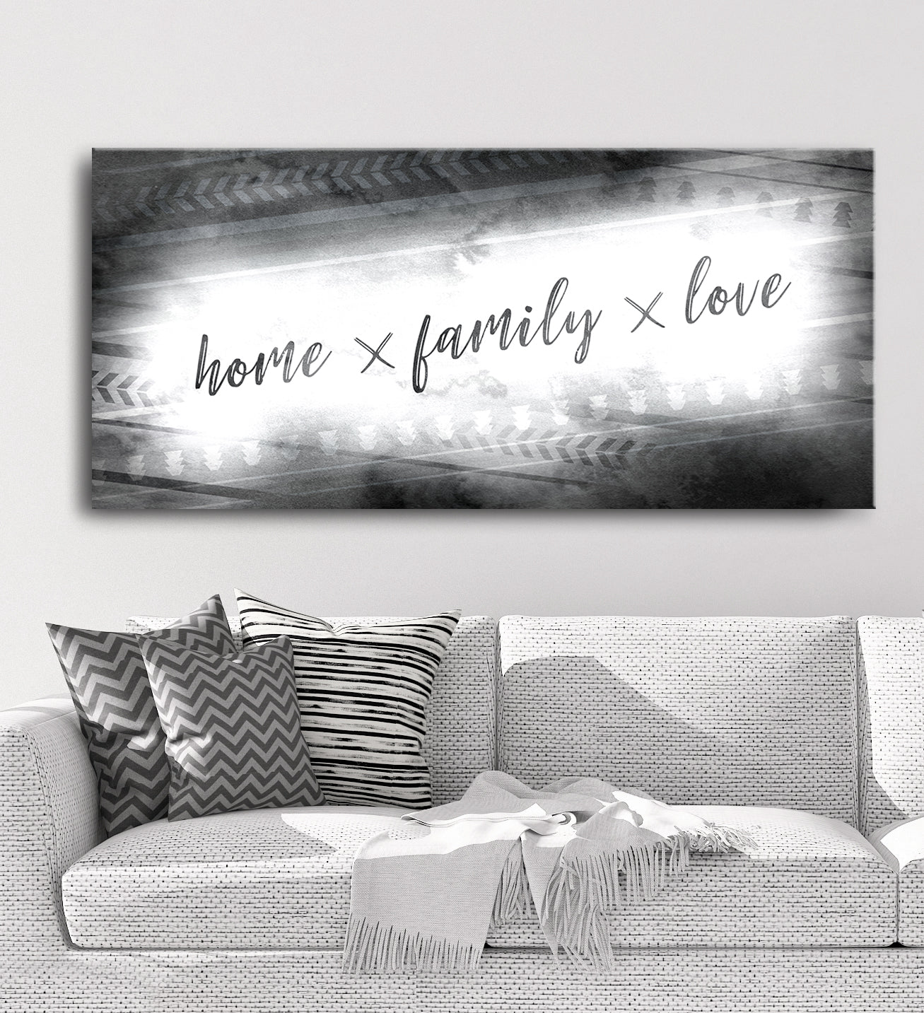 High - Quality Wood - Framed Home Wall Art: Family Love V2, Ready To Hang