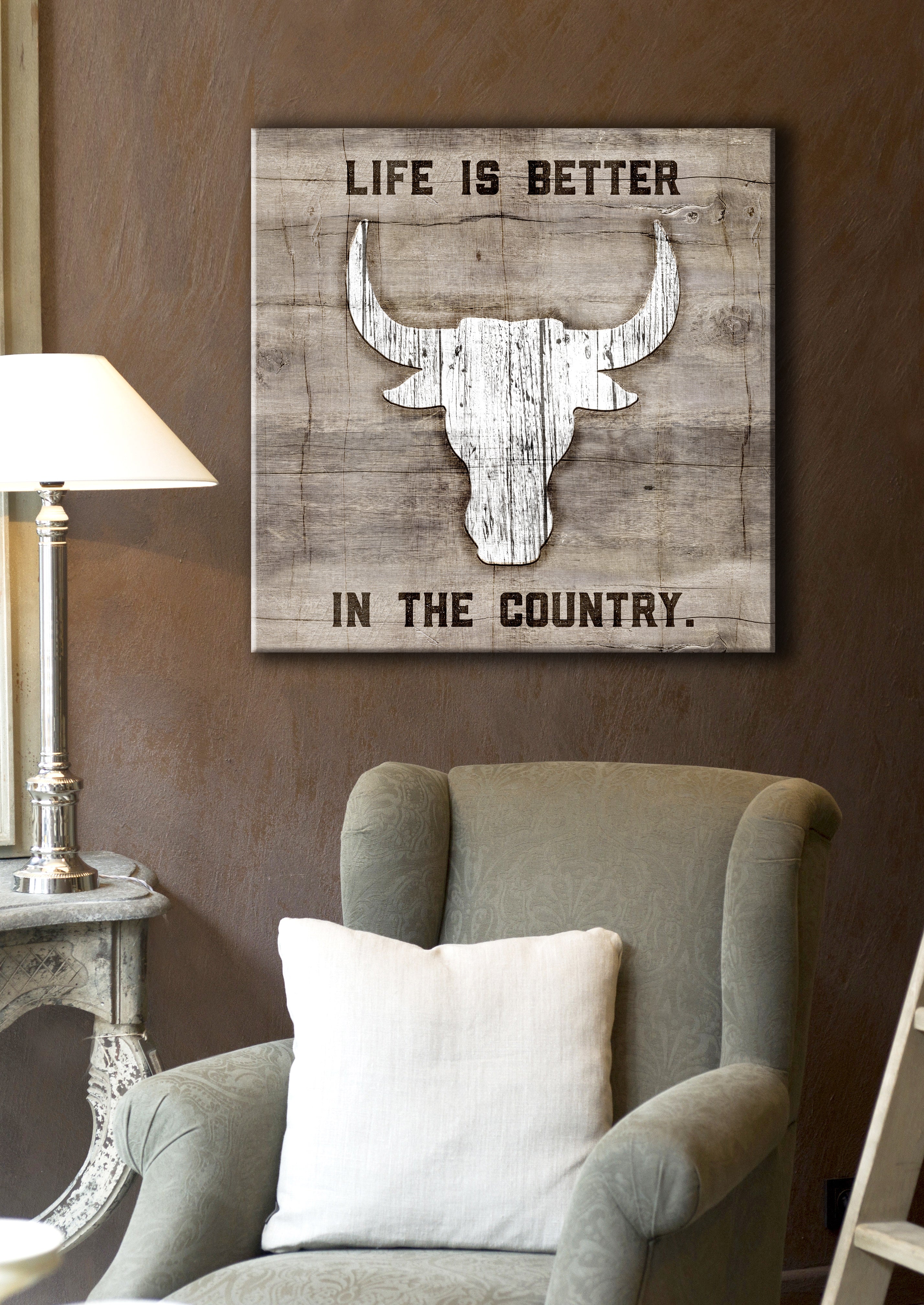High - Quality Wood - Framed Farm Wall Art: Country Life at Its Best, Ready to Hang