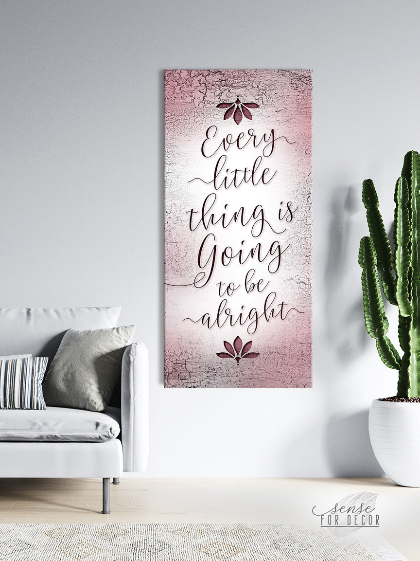 Ready-to-Hang Inspire Wall Art: Everything Will Be Okay (Wood Frame)