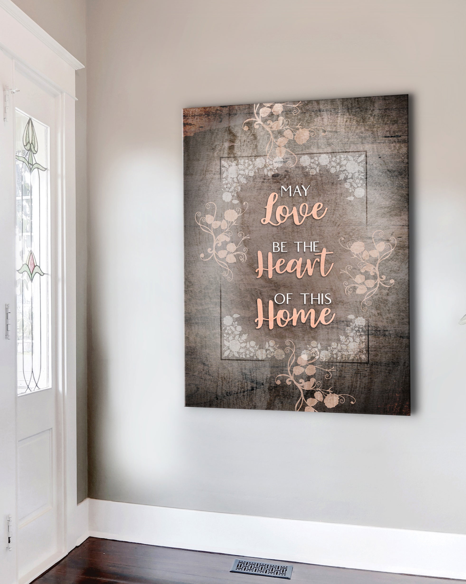 Hot Deal! Ready-to-Hang Wood Frame Home Wall Art - May Love Be The Heart Of This Home V3
