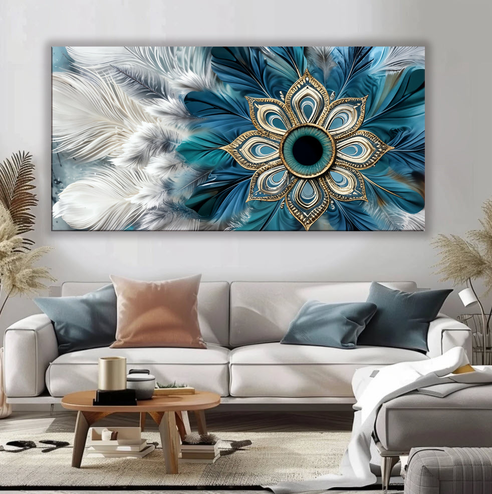 Stylish Boho Wall Art with Wood Frame for Your Home Decor