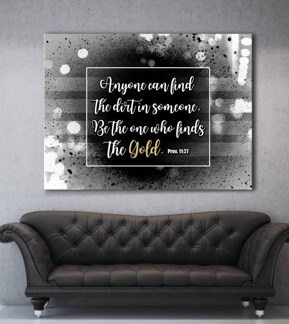 High - Quality Business Wall Art: Discover The Gold (Wood Frame, Ready - to - Hang)
