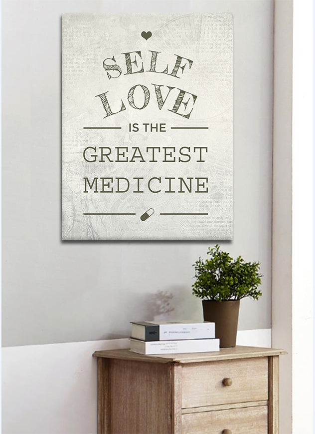 Hot Deal! High - quality Self Love Wall Art with Wood Frame, Ready to Hang for Your Home