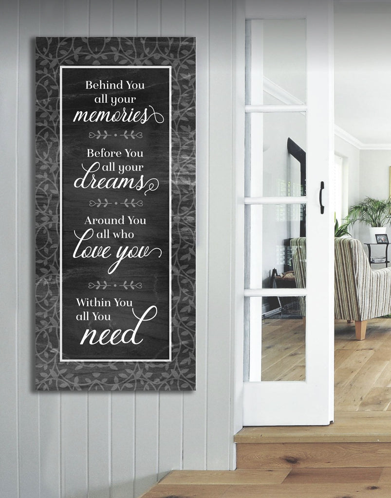Exclusive! Home Wall Art: Behind All Your Memories V3 - Wood Frame, Ready To Hang