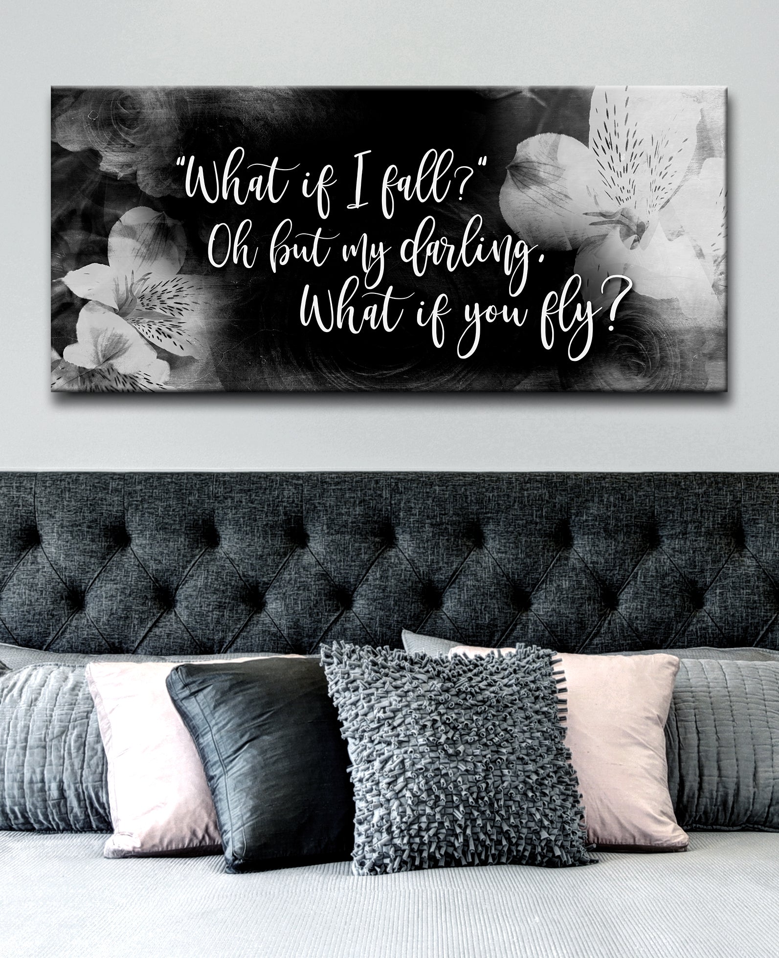 Teen Wall Art - 'What If I Fall' (Wood Frame, Ready To Hang) - Buy 2 Save 20%