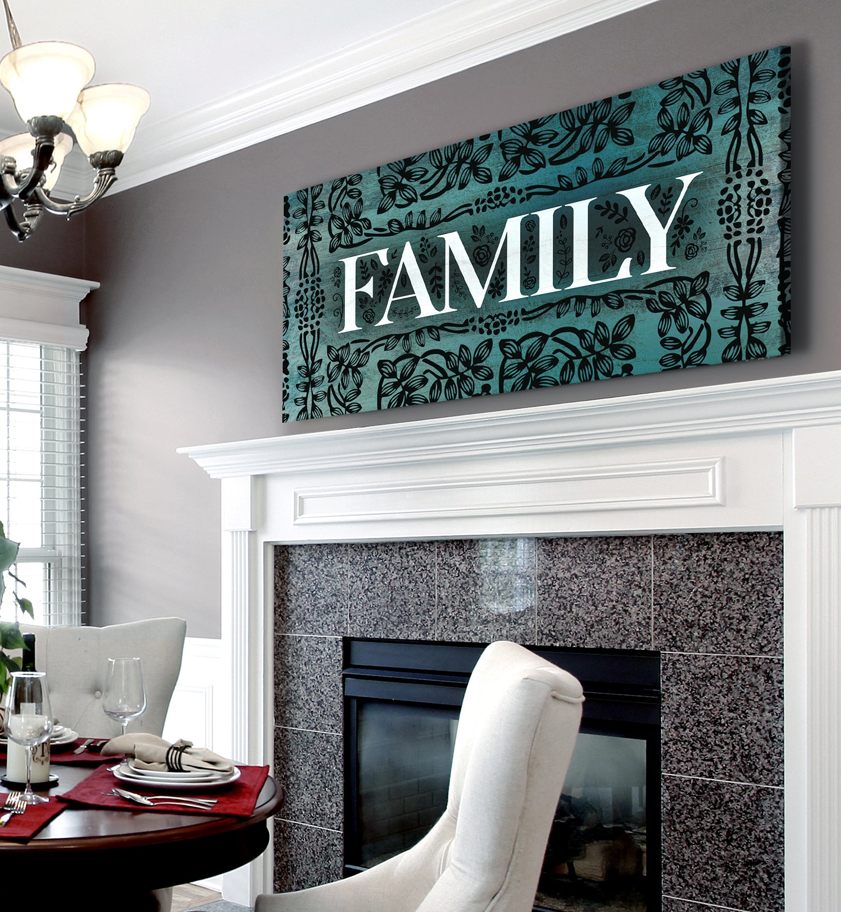 Family Wall Art Sign V5: Wood Frame, Ready to Hang - Buy 2 Save 20%