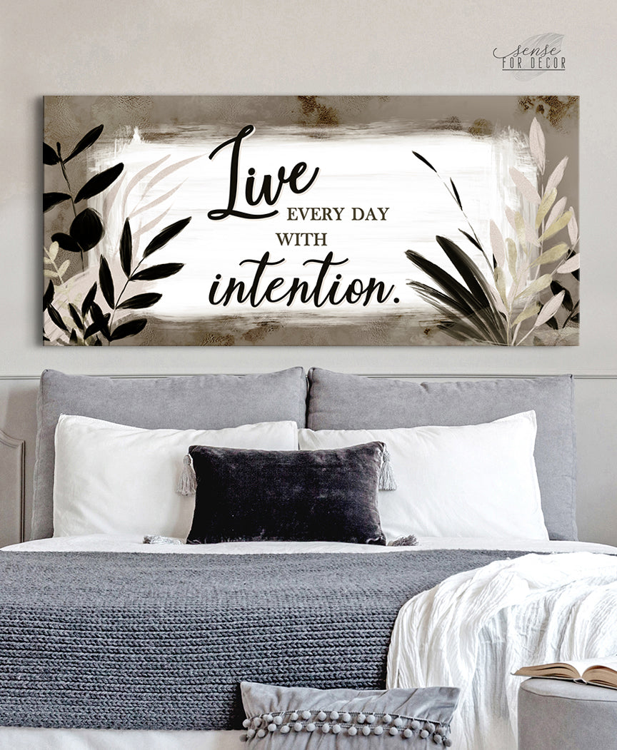 Christian Wall Art - Live Every Day Intentionally (Ready-to-Hang Wood Frame) - Buy 2, Save 20%