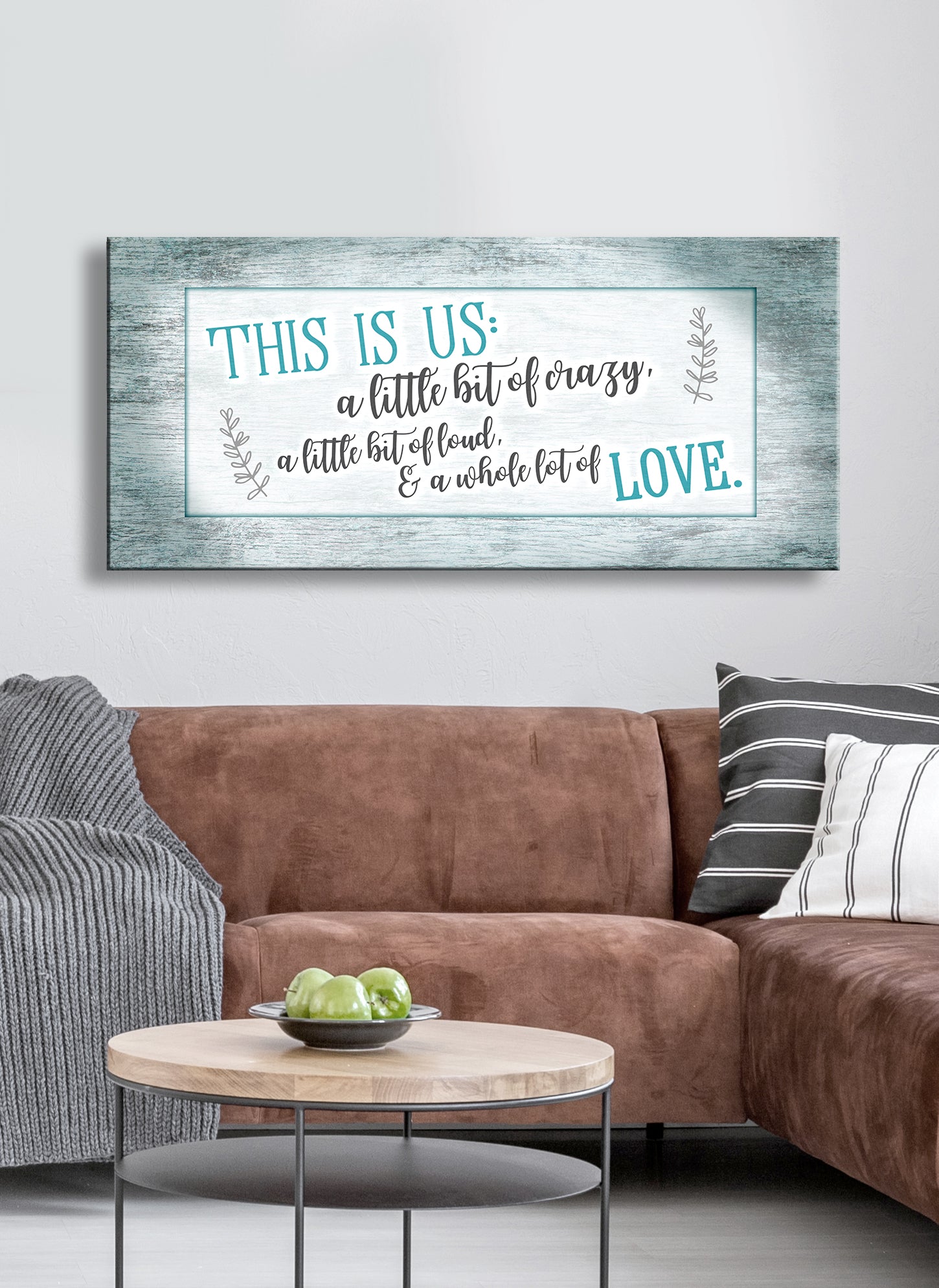 Family Wall Art: 'This Is Us Crazy V5' - Wood Frame, Ready to Hang! Buy 2, Save 20%
