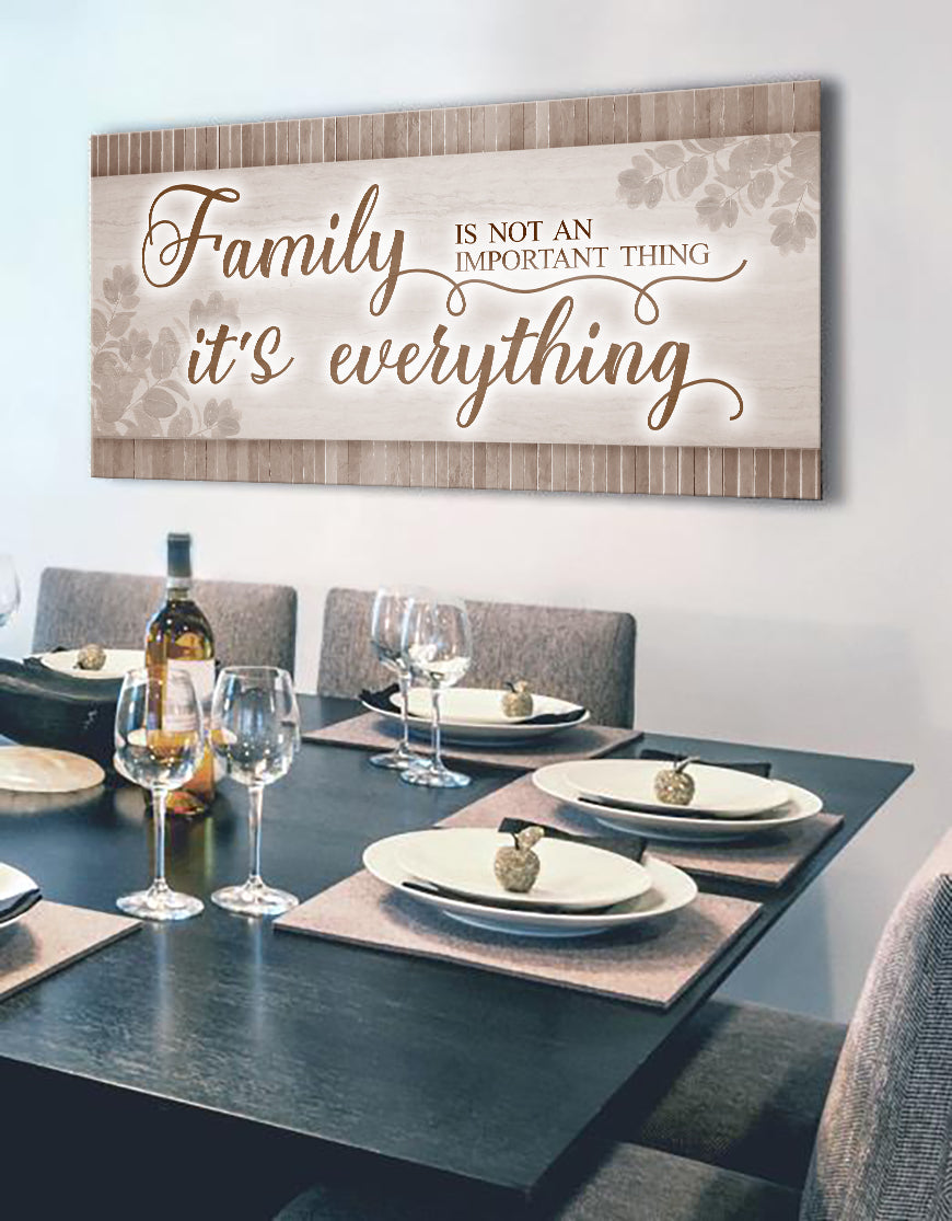 Limited Offer! High - Quality Family Wall Art: 'Family Is Everything' (Wood Frame, Ready To Hang)