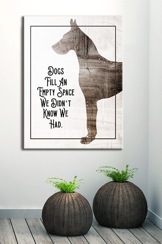 Hot Deal! Ready-to-Hang Wood-Frame Dog Pet Wall Art