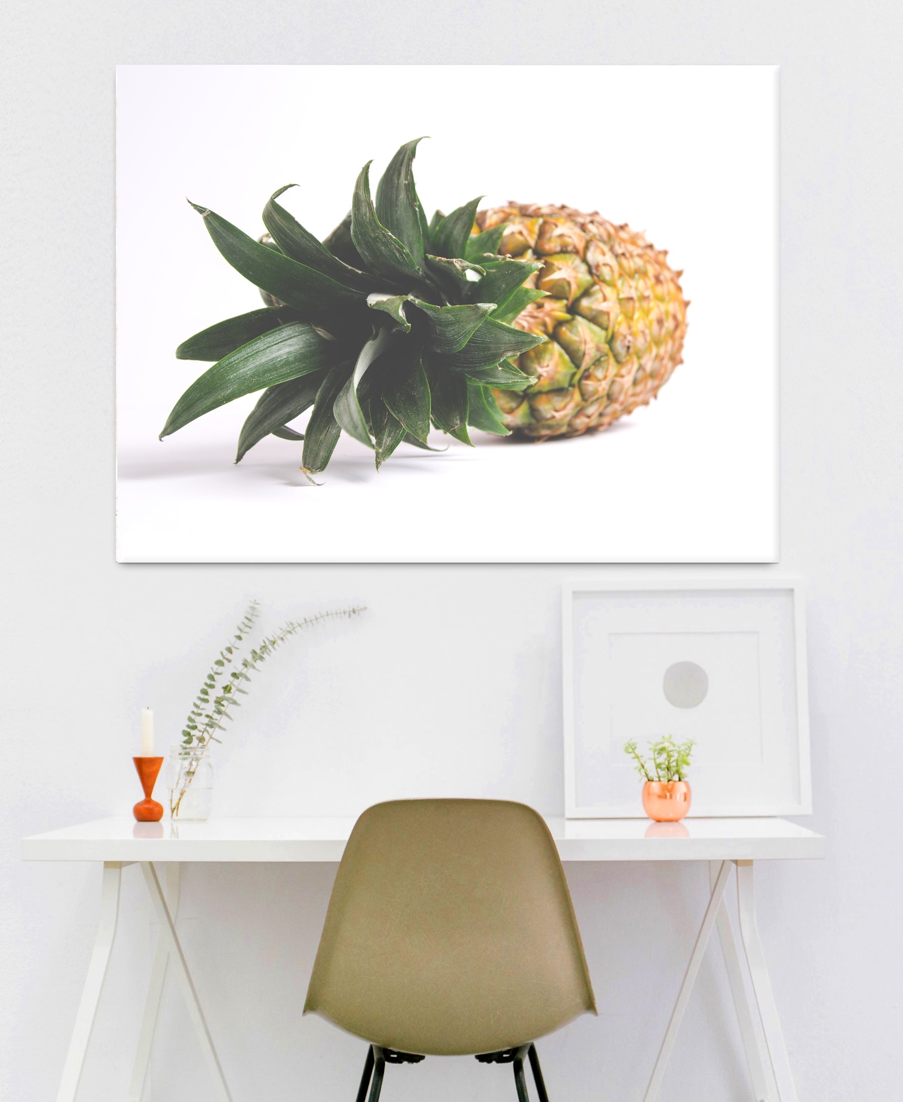 Hot Deal! Pineapple Wall Art with Wood Frame, Ready to Hang