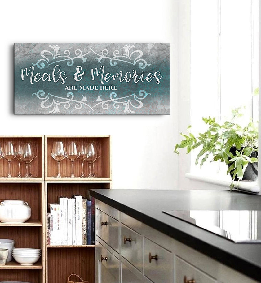 Ready-to-Hang Wood Frame Kitchen Wall Art: Where Meals & Memories Are Crafted