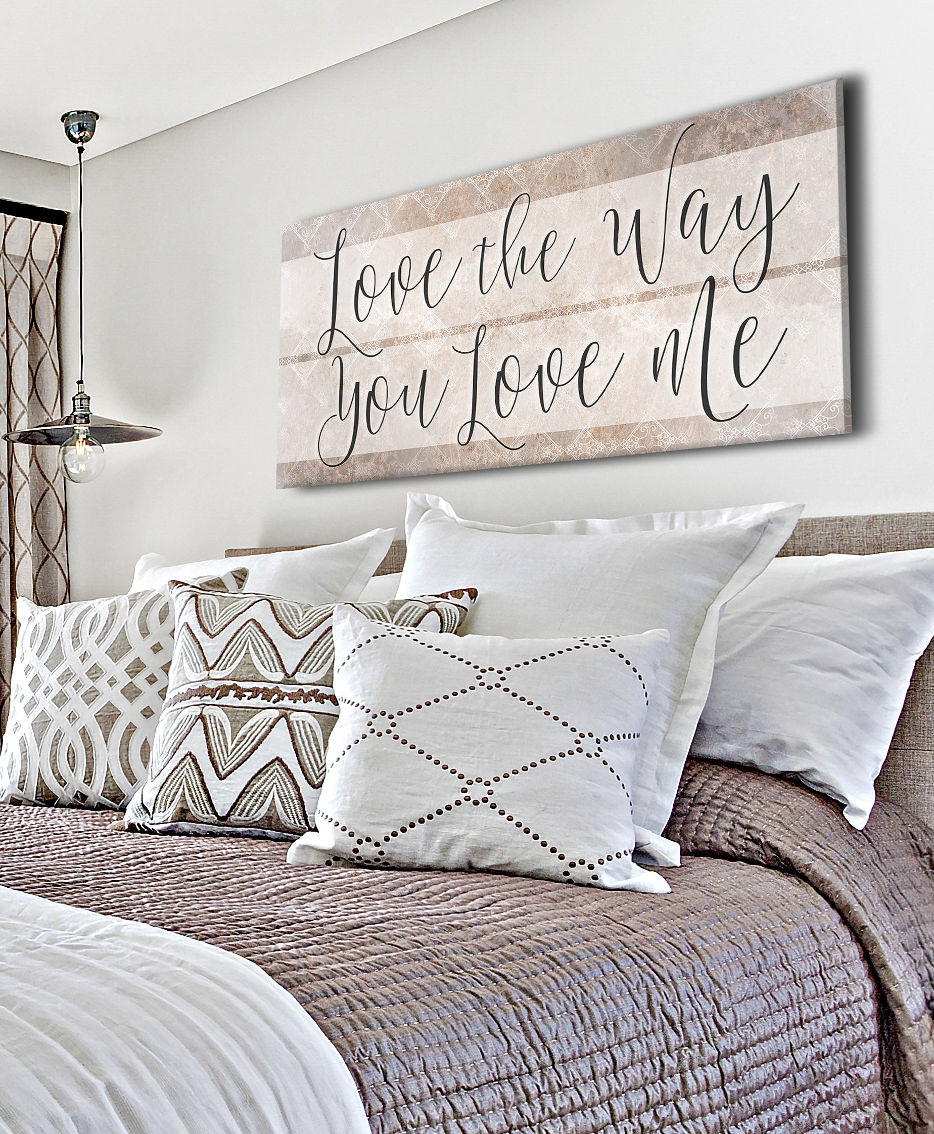 Hot! Couples Wall Art - 'Love The Way You Love Me' (Wood Frame, Ready To Hang)