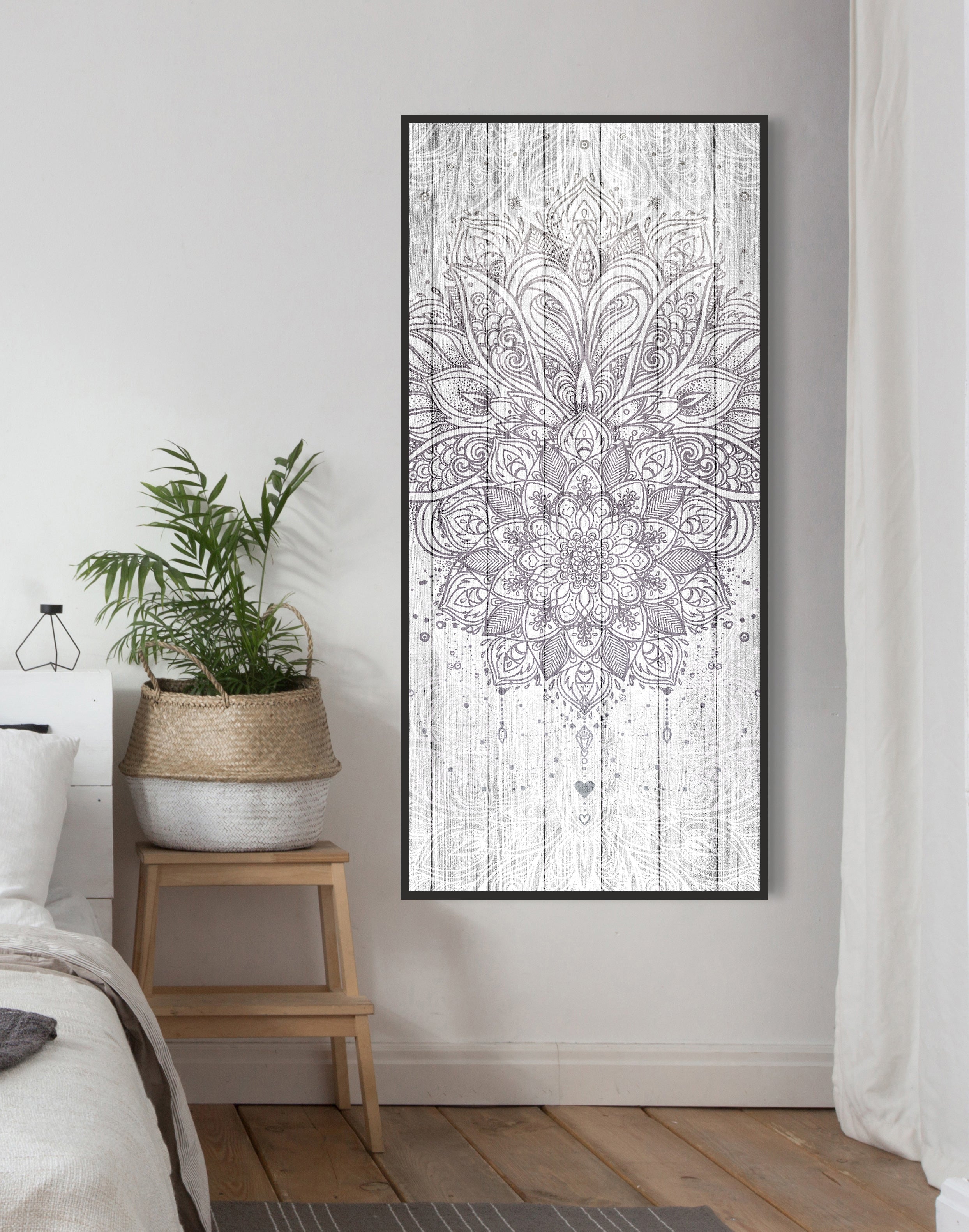 Exclusive Offer! Abstract Boho Gradient Home Wall Art with Wood Frame, Ready to Hang