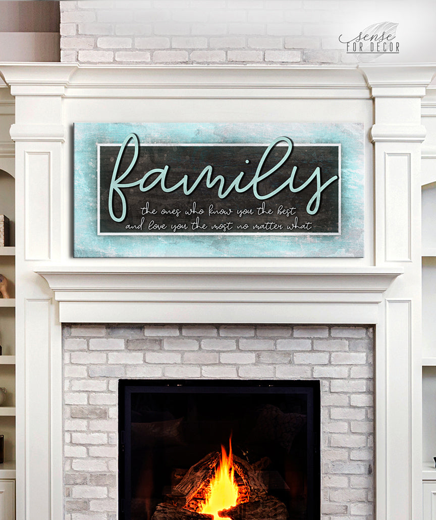 High - Quality Family Wall Art with Wood Frame, Ready to Hang