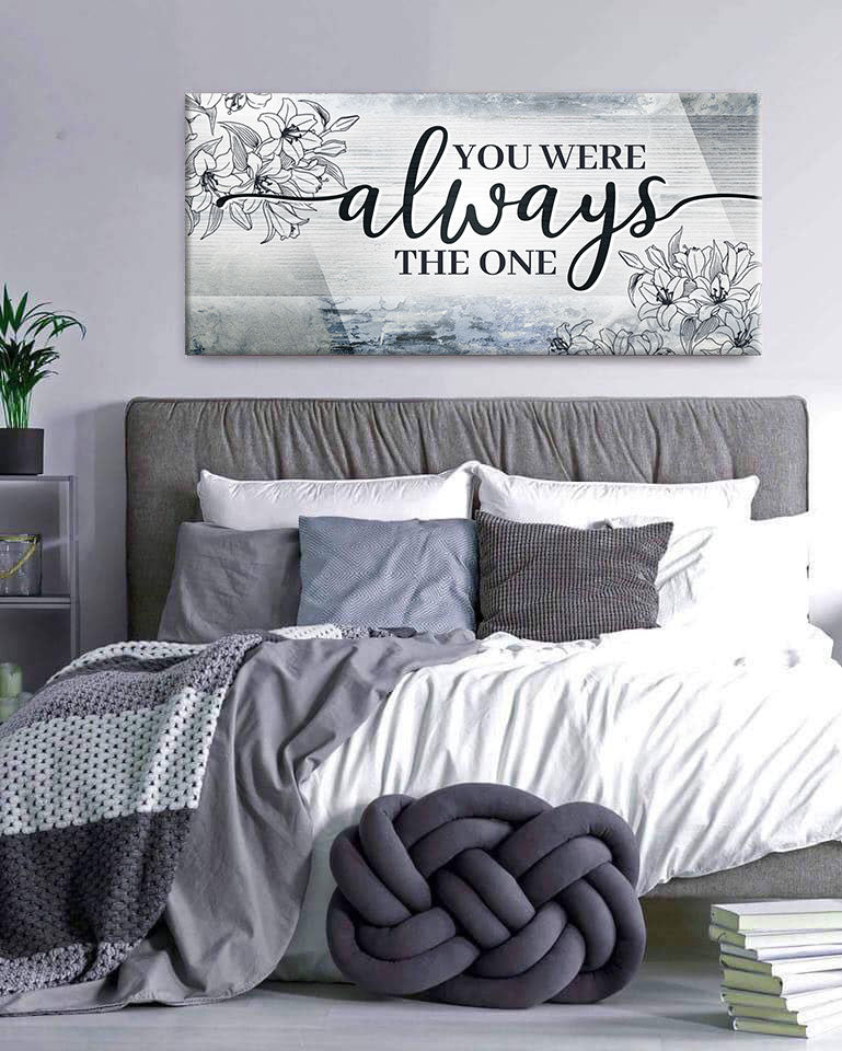 Hot! Couples Wall Art - 'You Were Always The One V2' (Wood Frame, Ready To Hang)