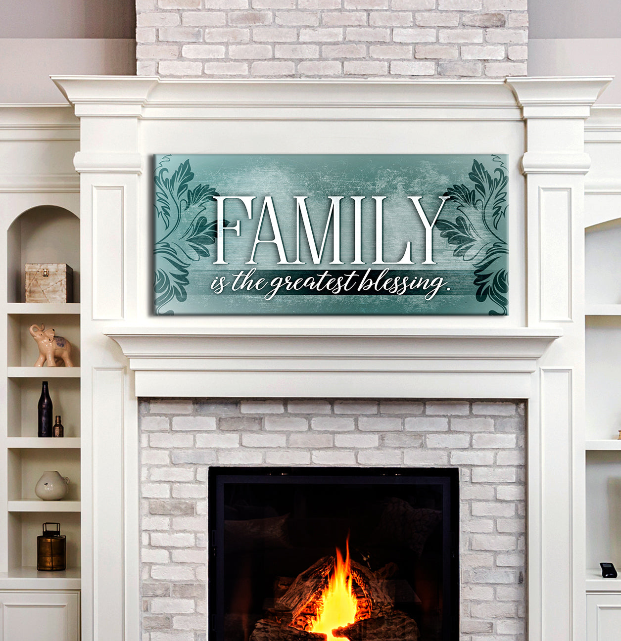 High - Quality Wood - Framed Family Wall Art: Family, Life's Greatest Gift, Ready To Hang