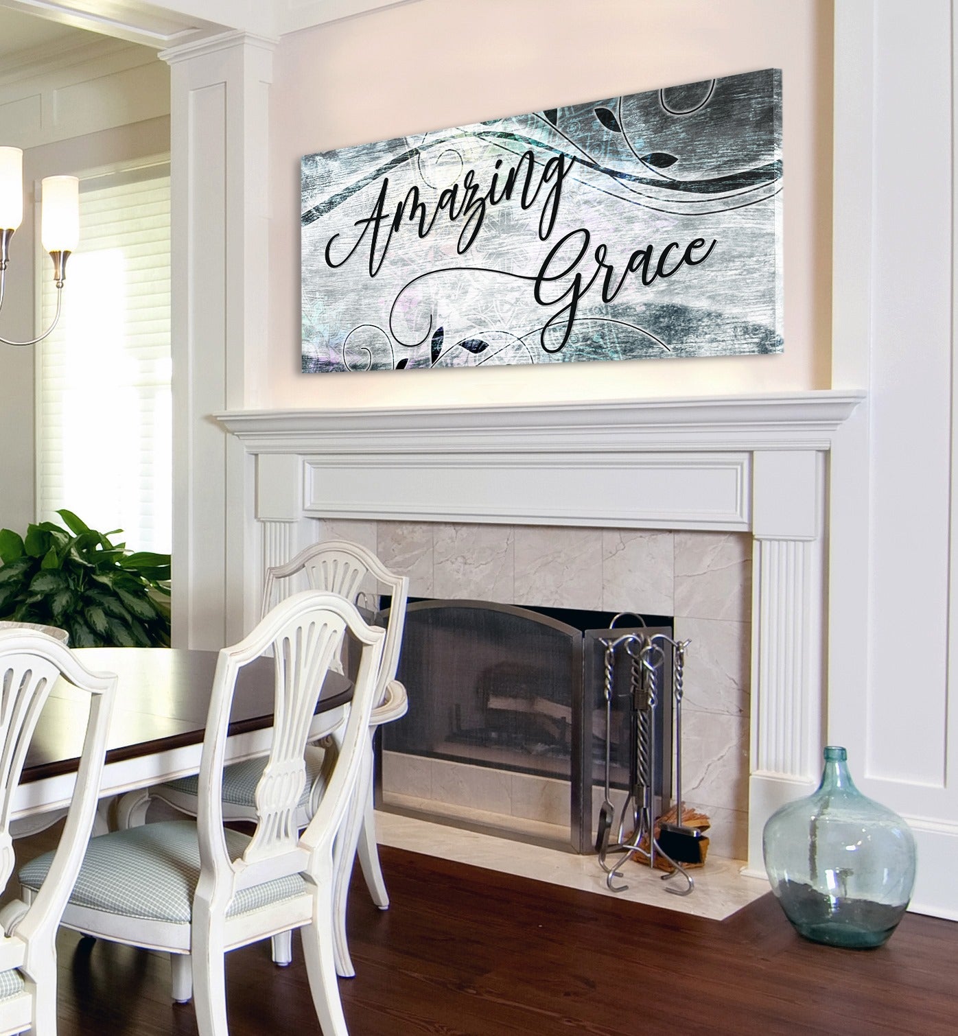 Christian Wall Art: 'Amazing Grace V7' - High - Quality Wood - Framed Wall Decor, Ready to Hang! Buy 2 Save 20%