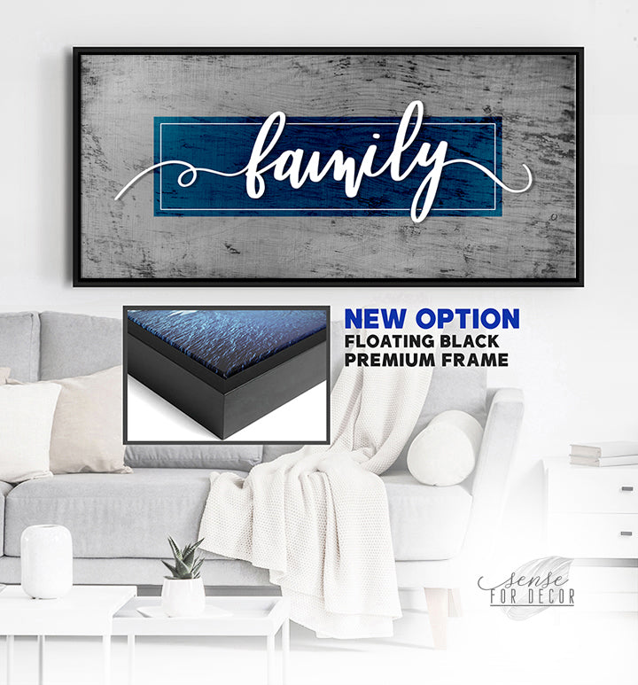Family Word Sign V13: Ready-To-Hang Wood Frame Wall Art - Buy 2, Save 20%