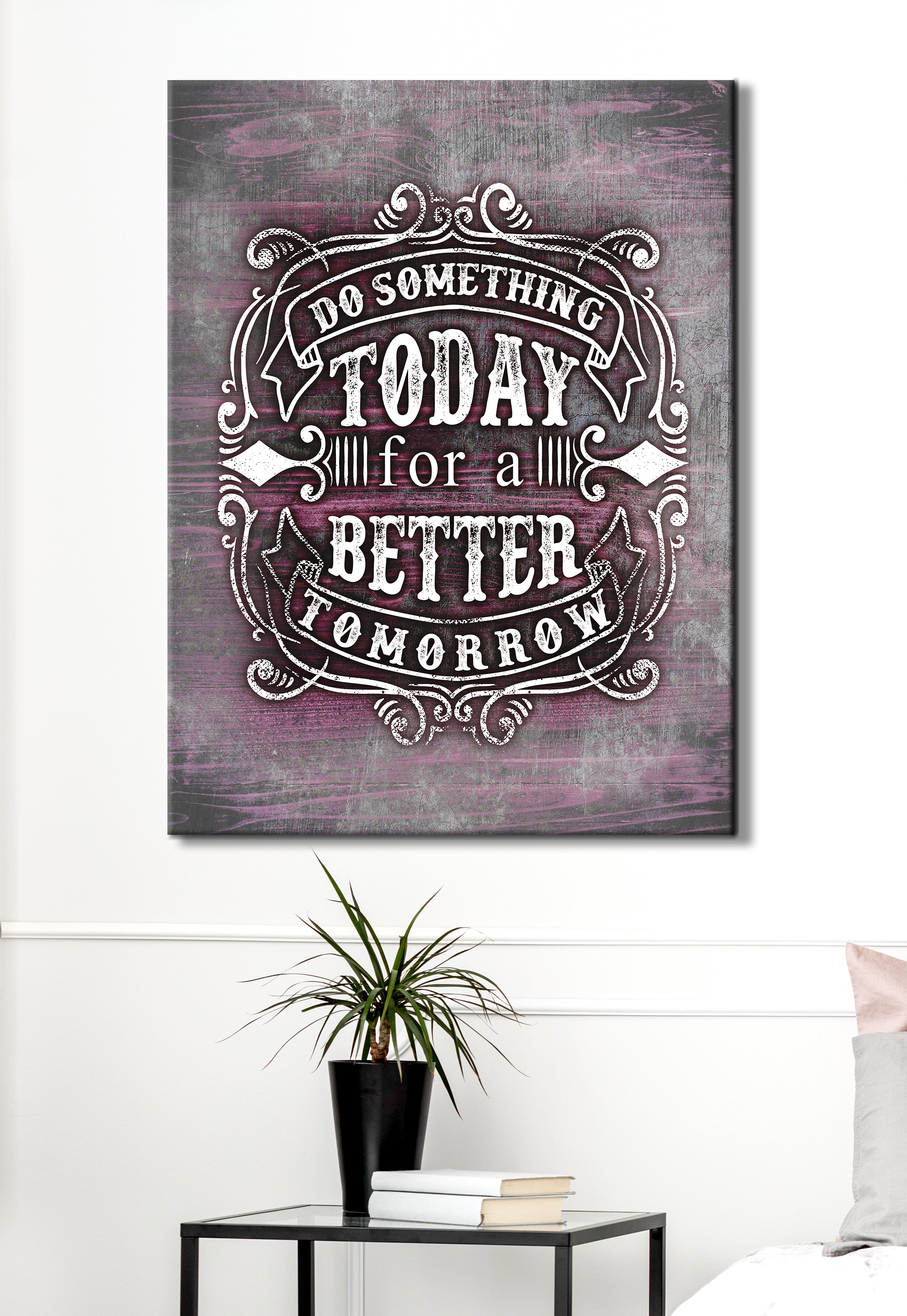Exclusive Vintage Style Wall Art - Do Something Today (Wood Frame, Ready To Hang) - Buy 2 Save 20%