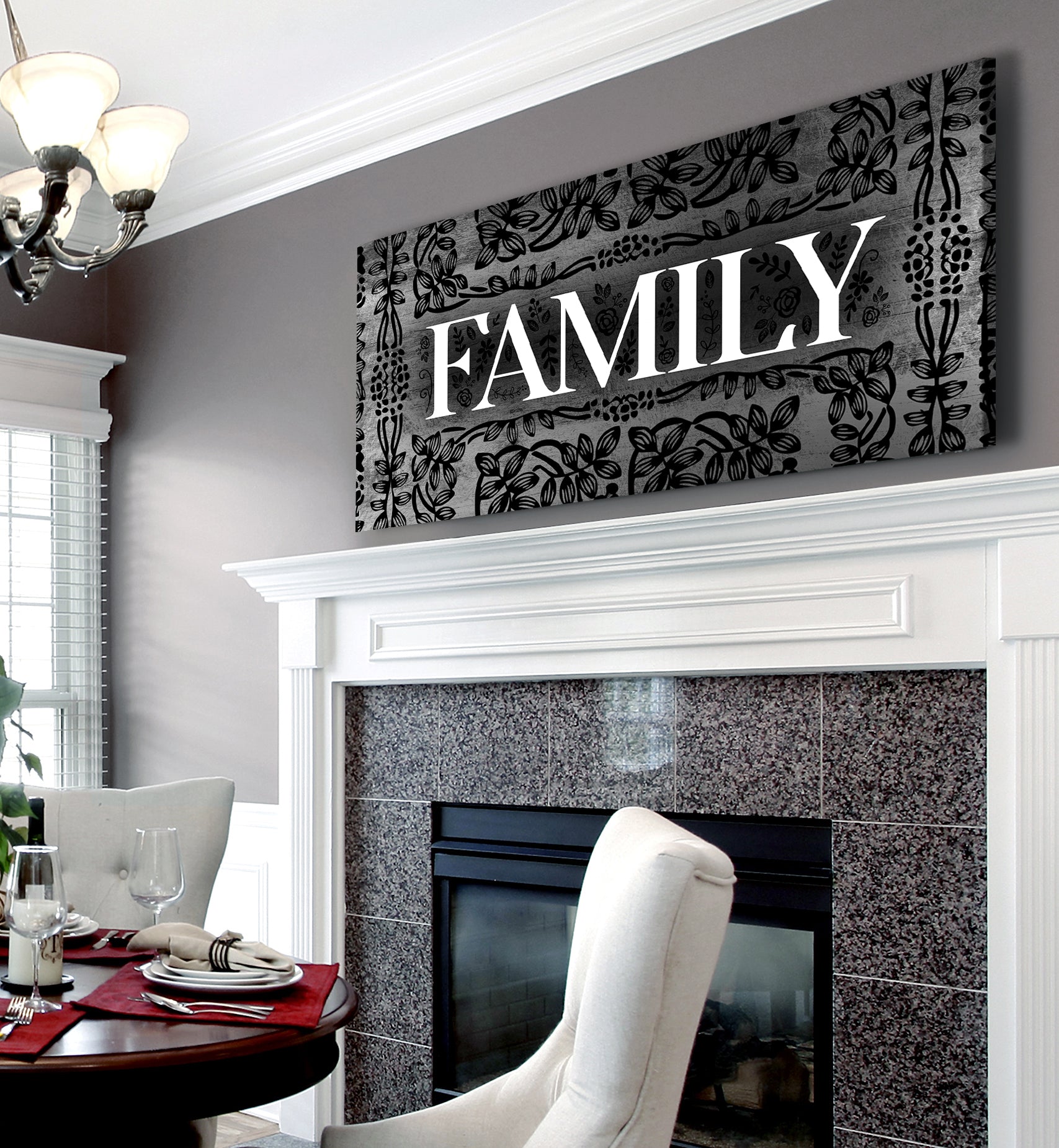 Family Wall Art Sign V5: Wood Frame, Ready to Hang - Buy 2 Save 20%