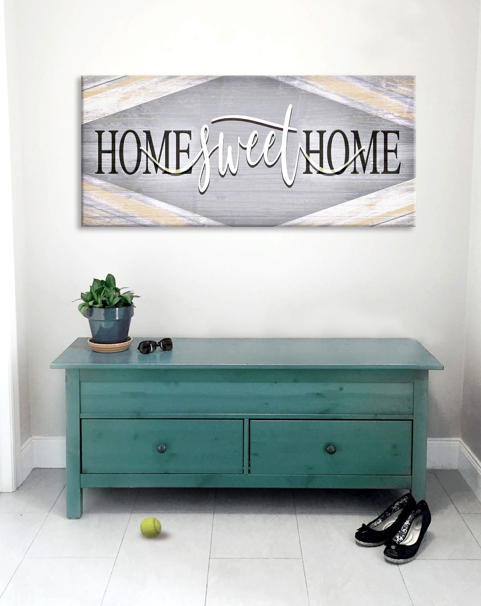 Exclusive Home Sweet Home V13 Wall Art with Wood Frame - Ready to Hang! Buy 2, Save 20%