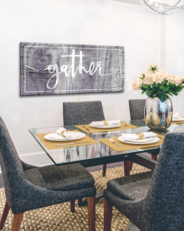 Kitchen Wall Decor: Gather Wall Art with Wood Frame, Ready to Hang! Buy 2 Save 20%