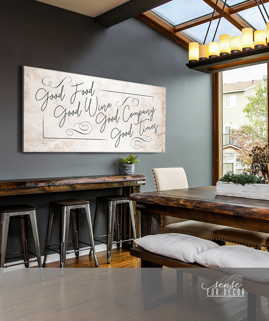 High - quality Wine Wall Art: Enjoy Good Wine, Good Company, and Good Times