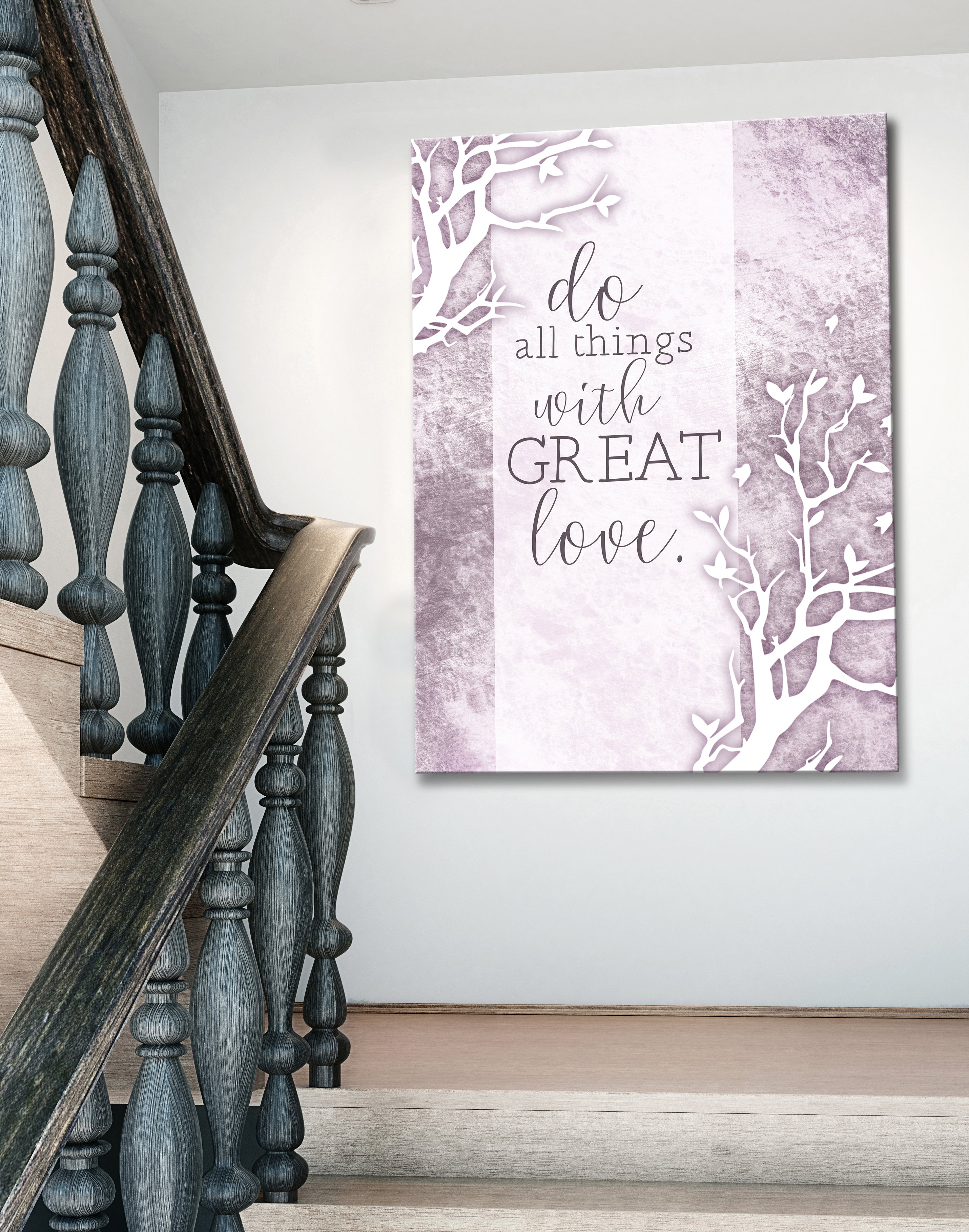 Ready-to-Hang Wood Frame Home Wall Art: Do All Things With Great Love - Buy 2, Save 20%