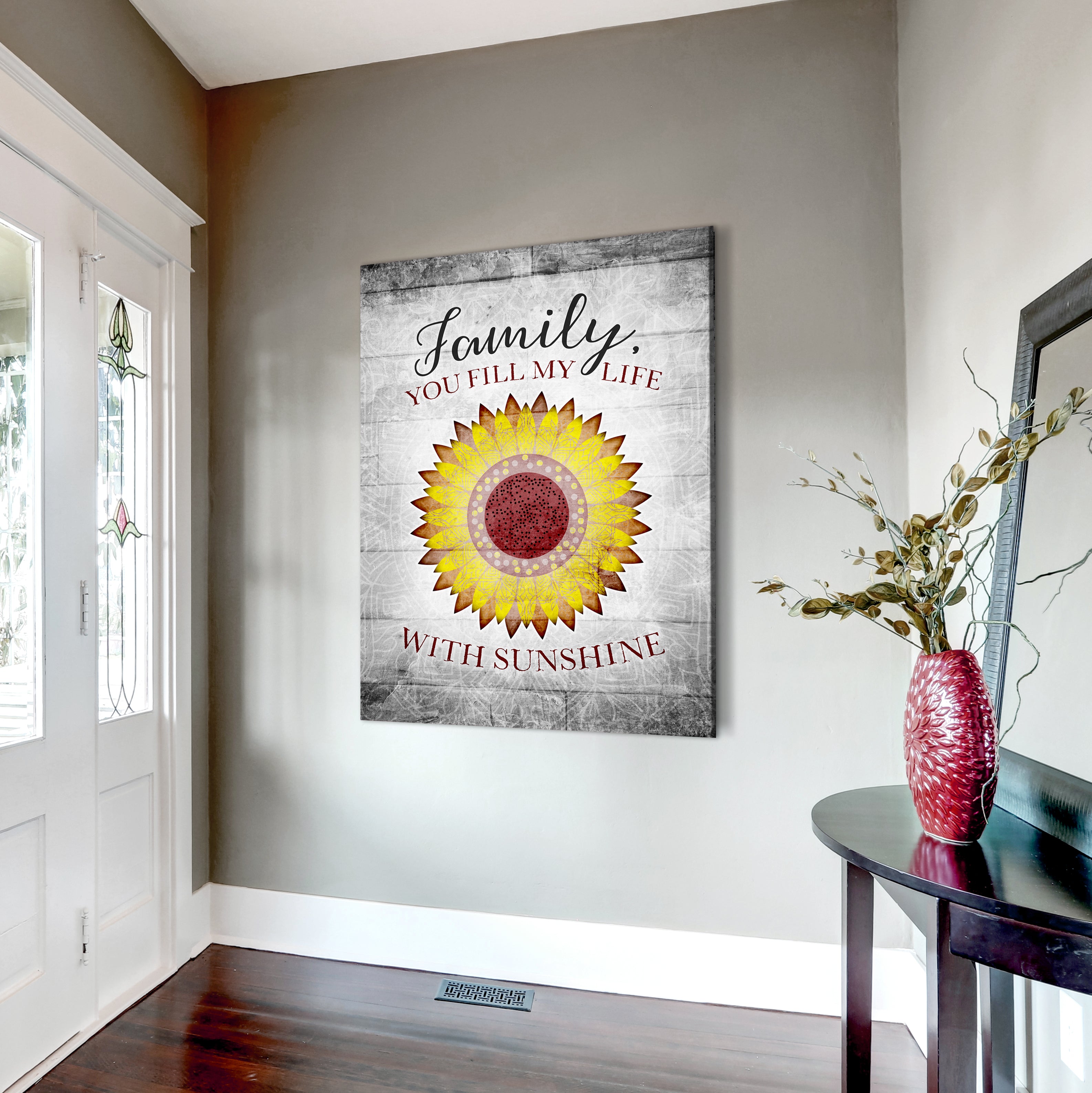 Boho Family Wall Art: You Fill My Life (Wood Frame, Ready To Hang) - Buy 2 Save 20%