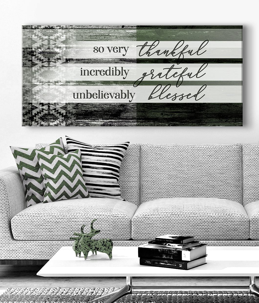 Hot Deal! Christian Wall Art - So Very Thankful V22 (Wood Frame, Ready To Hang)