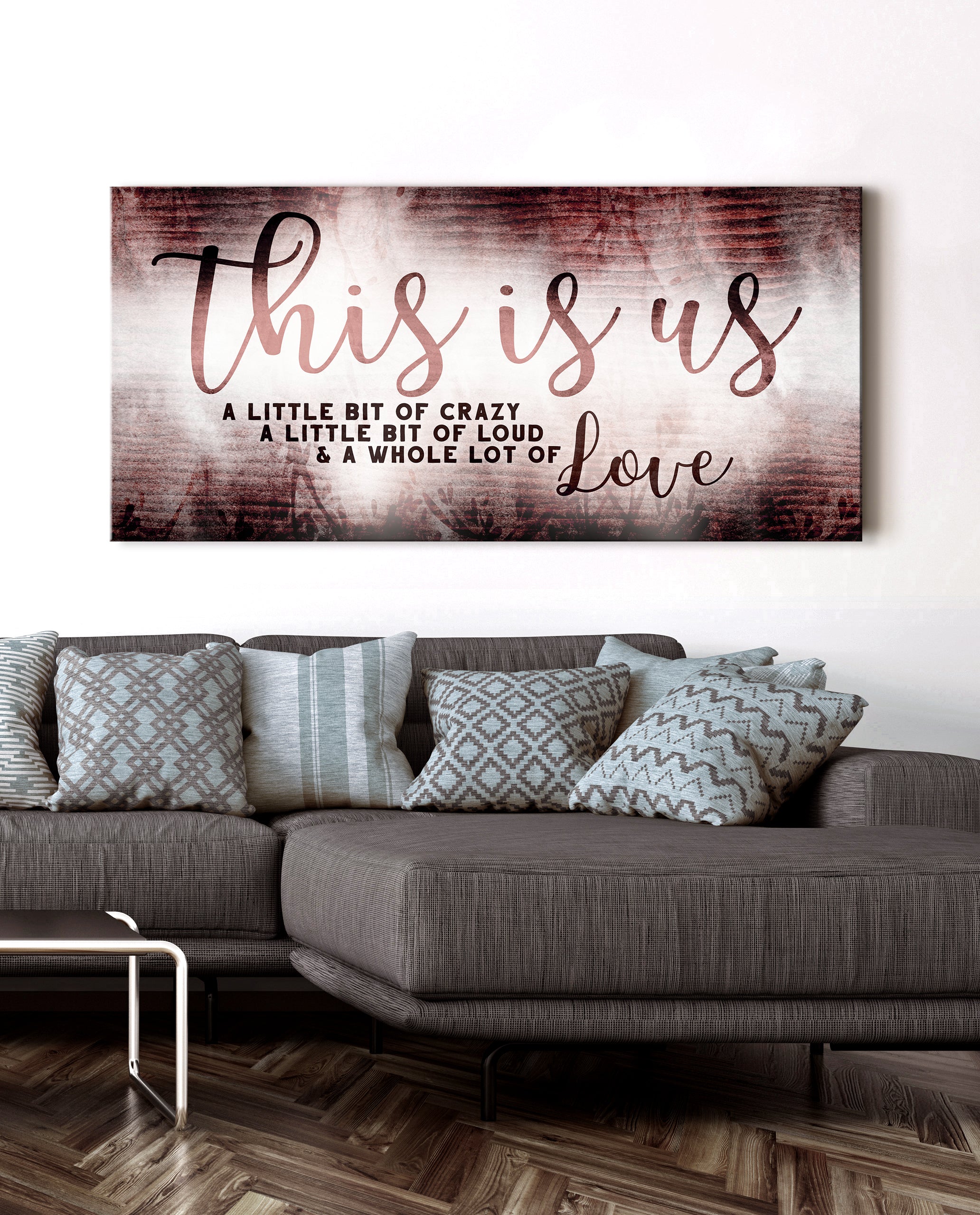 Hot Deal! Family Wall Art 'This Is Us' V12 (Wood Frame, Ready to Hang)