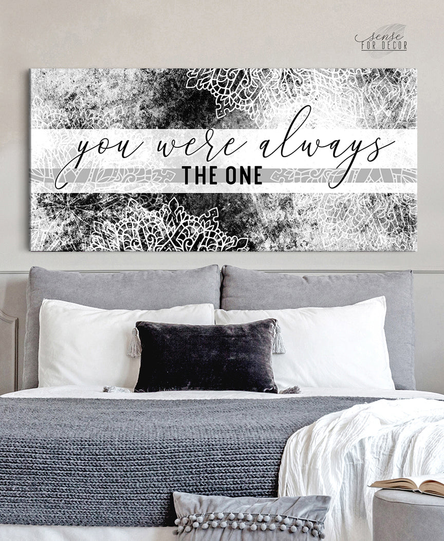 High - Quality Couples Wall Art: 'You Were Always The One' with Wood Frame, Ready to Hang