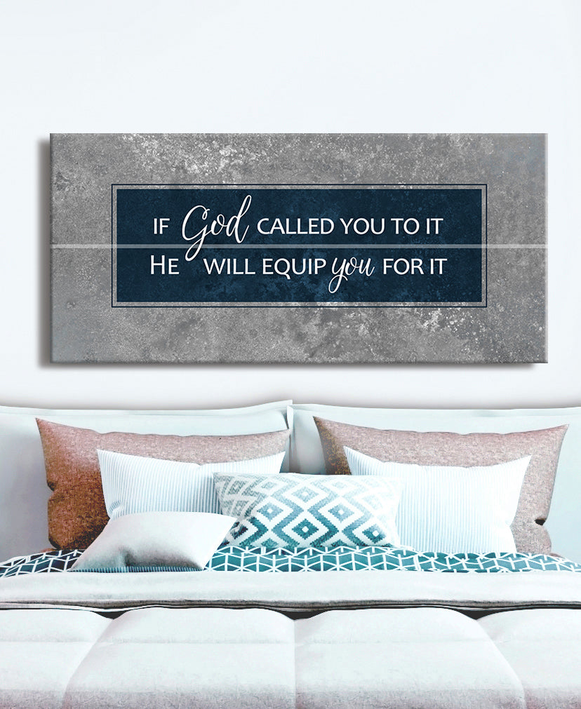 High - quality Wood - framed 'If God Called You' Christian Wall Art, Ready to Hang