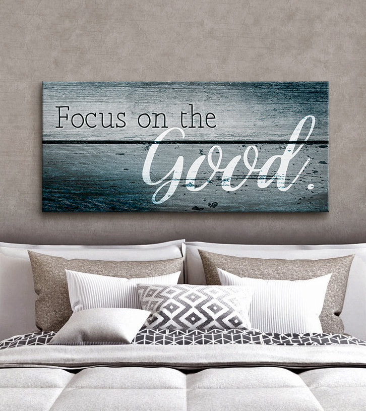 Exclusive! Focus On The Good Home Wall Art (Wood Frame, Ready To Hang)