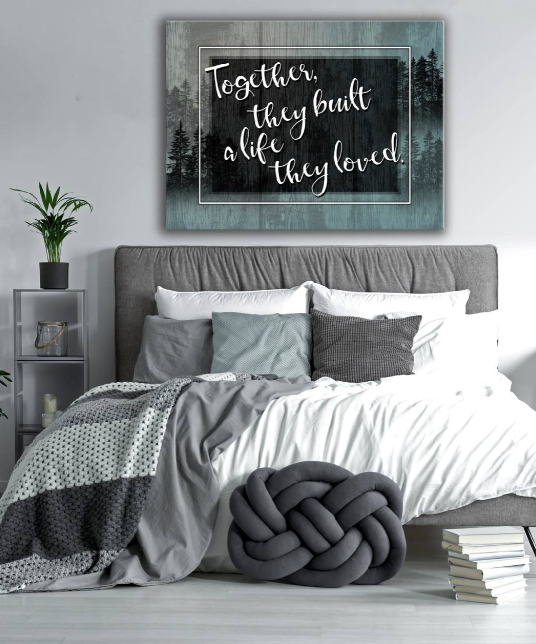 Exclusive! Build A Life Together Bedroom Wall Art - 2 Sizes, Wood Frame, Ready To Hang